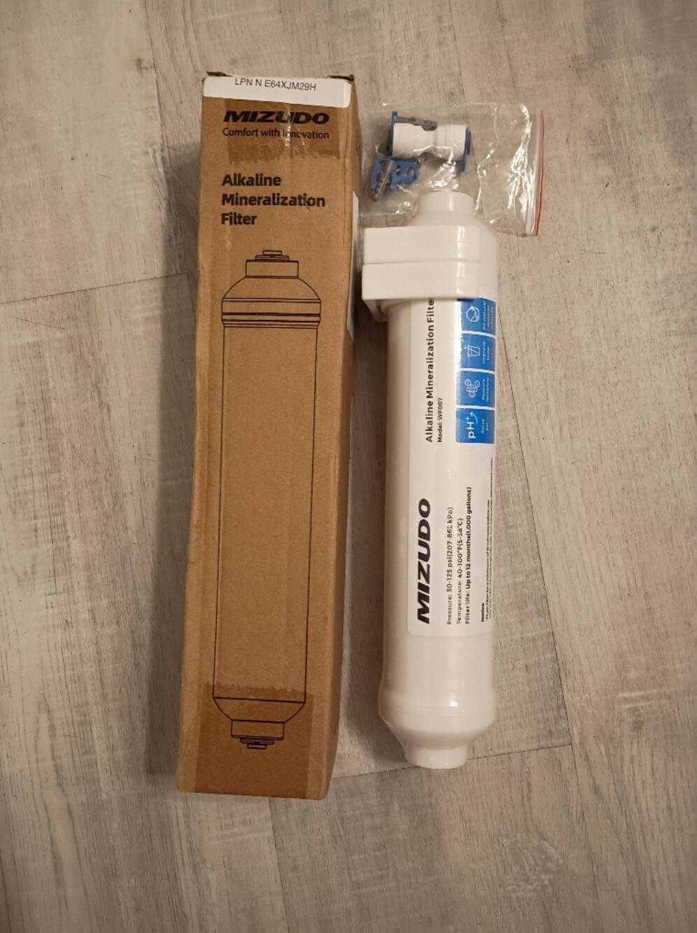 MIZUDO 12-Month Alkaline Remineralization Water Purification Filter NIB